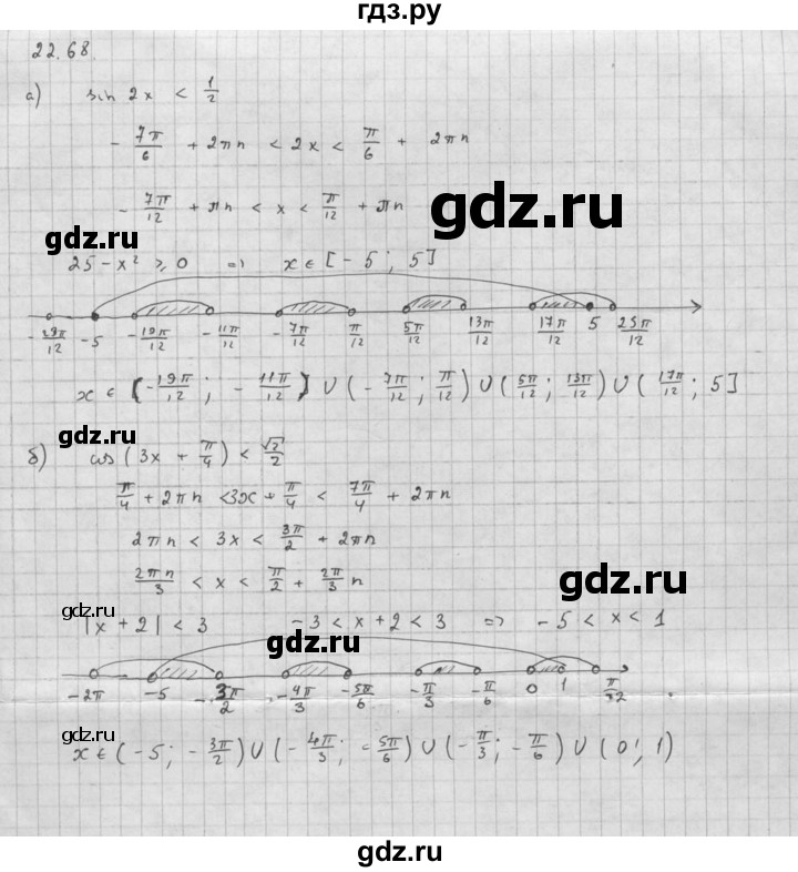 ГДЗ по алгебре 10 класс Мордкович Учебник, Задачник Базовый и углубленный уровень §22 - 22.68, Решебник к задачнику 2016
