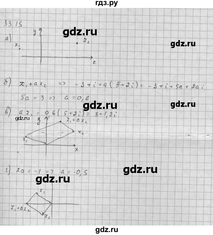 ГДЗ по алгебре 10 класс Мордкович Учебник, Задачник Базовый и углубленный уровень §33 - 33.15, Решебник к задачнику 2016