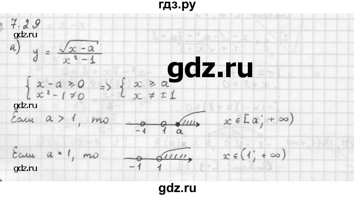 ГДЗ по алгебре 10 класс Мордкович Учебник, Задачник Базовый и углубленный уровень §7 - 7.29, Решебник к задачнику 2016