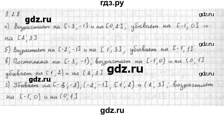ГДЗ по алгебре 10 класс Мордкович Учебник, Задачник Базовый и углубленный уровень §8 - 8.28, Решебник к задачнику 2016