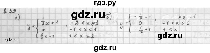 ГДЗ по алгебре 10 класс Мордкович Учебник, Задачник Базовый и углубленный уровень §8 - 8.39, Решебник к задачнику 2016