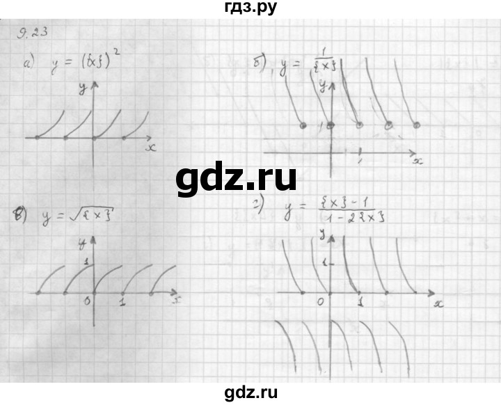 ГДЗ по алгебре 10 класс Мордкович Учебник, Задачник Базовый и углубленный уровень §9 - 9.23, Решебник к задачнику 2016