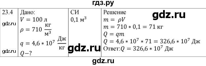 ГДЗ по физике 8 класс Ханнанова рабочая тетрадь (Перышкин) Базовый уровень § 23 - 4, Решебник 2024