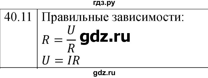 ГДЗ по физике 8 класс Ханнанова рабочая тетрадь (Перышкин) Базовый уровень § 40 - 11, Решебник 2024