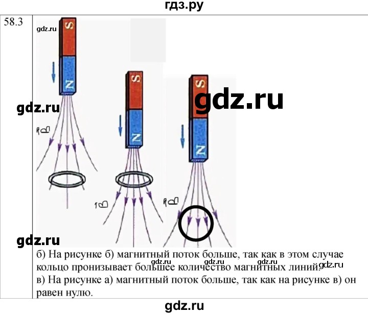ГДЗ по физике 8 класс Ханнанова рабочая тетрадь (Перышкин) Базовый уровень § 58 - 3, Решебник 2024