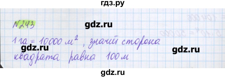 ГДЗ по математике 5 класс Муравин   упражнение - 243, Решебник №1