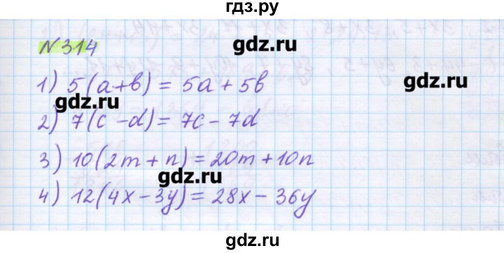 ГДЗ по математике 5 класс Муравин   упражнение - 314, Решебник №1
