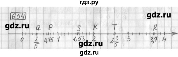 ГДЗ по математике 5 класс Муравин   упражнение - 654, Решебник №1