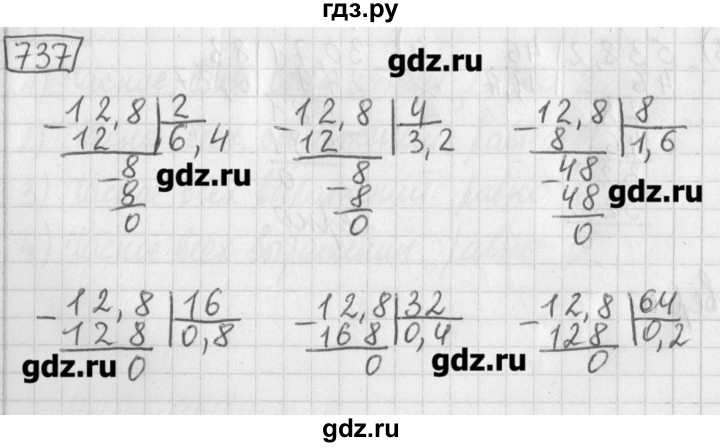 ГДЗ по математике 5 класс Муравин   упражнение - 737, Решебник №1
