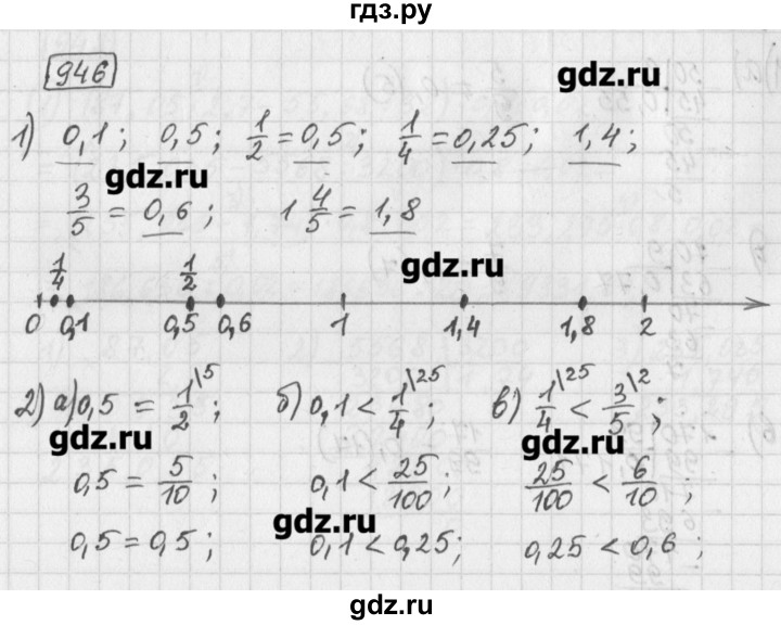 ГДЗ по математике 5 класс Муравин   упражнение - 946, Решебник №1