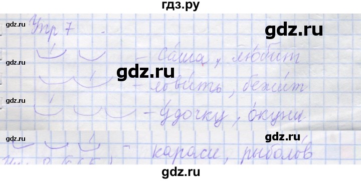 ГДЗ по русскому языку 1 класс Иванов рабочая тетрадь  выполни упражнение - 7, Решебник 2023