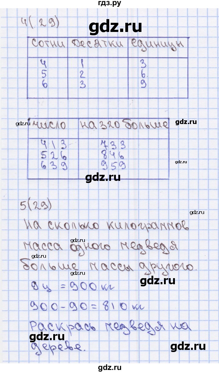 ГДЗ по математике 3 класс Бененсон рабочая тетрадь (Аргинская)  тетрадь №1. страница - 29, Решебник