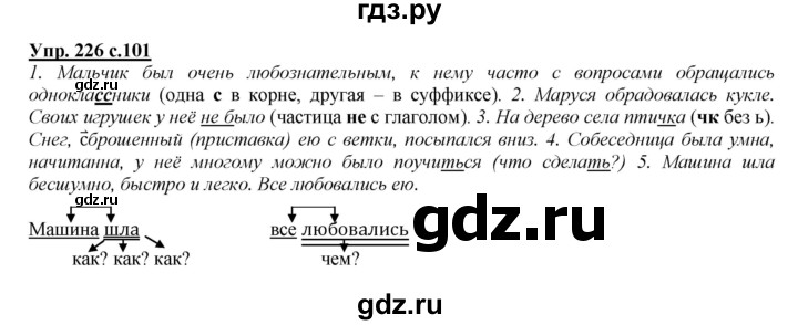 ГДЗ по русскому языку 4 класс Желтовская   часть 1. страница - 101, Решебник №1 2013