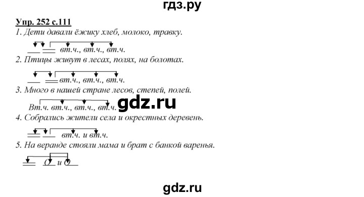 ГДЗ по русскому языку 4 класс Желтовская   часть 1. страница - 111, Решебник №1 2013