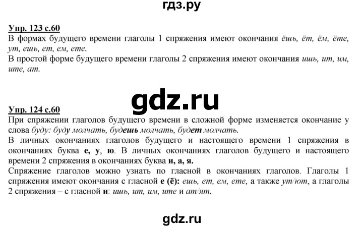 ГДЗ по русскому языку 4 класс Желтовская   часть 1. страница - 60, Решебник №1 2013