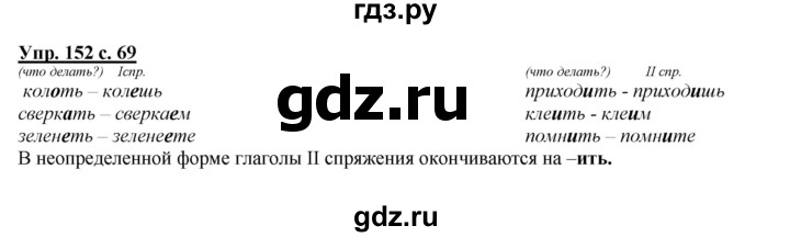 ГДЗ по русскому языку 4 класс Желтовская   часть 1. страница - 69, Решебник №1 2013