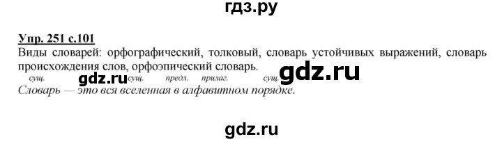 ГДЗ по русскому языку 4 класс Желтовская   часть 2. страница - 101, Решебник №1 2013