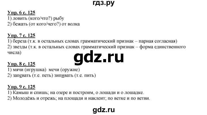 ГДЗ по русскому языку 4 класс Желтовская   часть 2. страница - 125, Решебник №1 2013