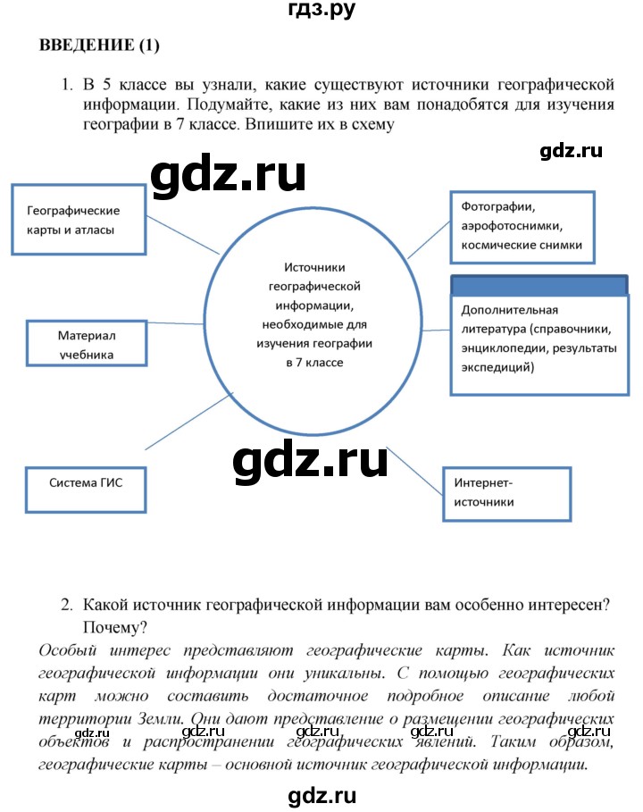 ГДЗ по географии 7 класс  Николина мой тренажер (Алексеев)  страница - 4, Решебник 2015