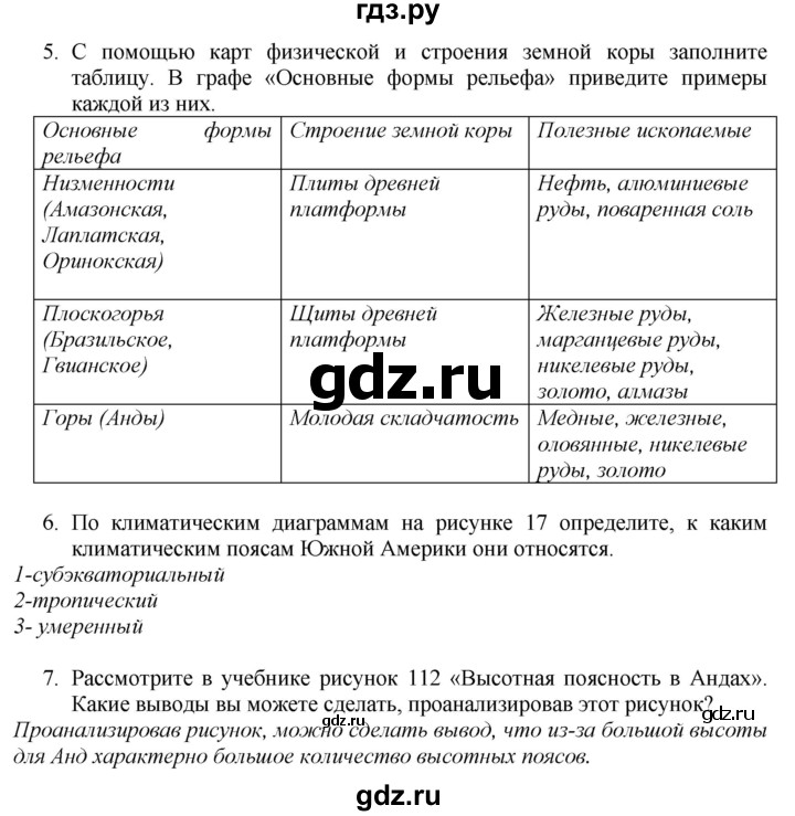 ГДЗ по географии 7 класс  Николина мой тренажер (Алексеев)  страница - 48, Решебник 2015