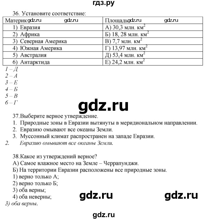 ГДЗ по географии 7 класс  Николина мой тренажер (Алексеев)  страница - 77, Решебник 2015