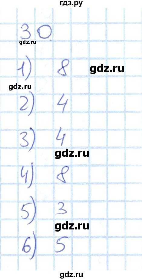 ГДЗ по математике 1 класс Истомина рабочая тетрадь  часть 1. упражнение - 30, Решебник №1 2022