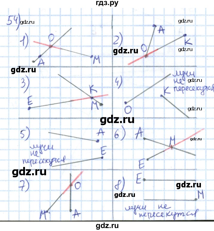 ГДЗ по математике 1 класс Истомина рабочая тетрадь  часть 1. упражнение - 54, Решебник №1 к тетради 2022