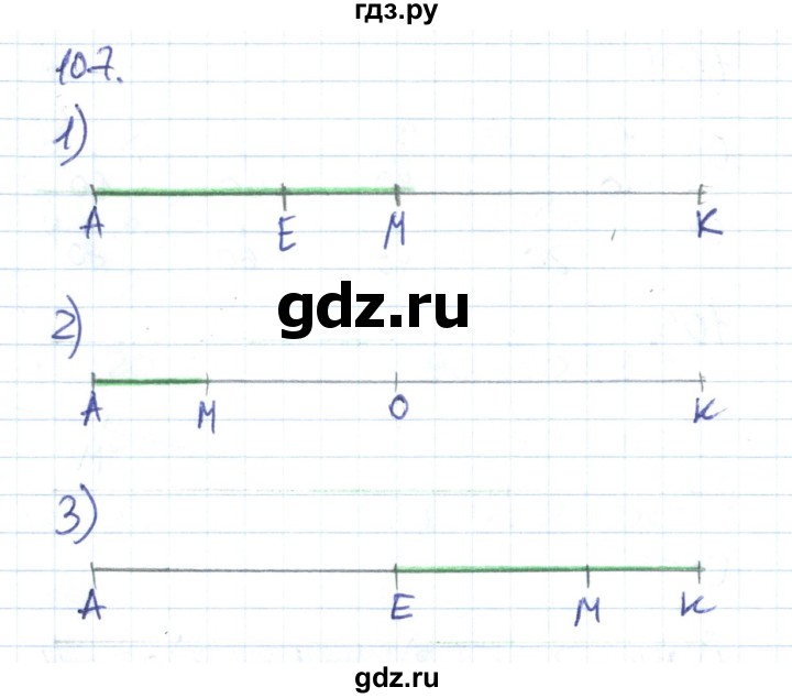 ГДЗ по математике 1 класс Истомина рабочая тетрадь  часть 2. упражнение - 107, Решебник №1 к тетради 2022
