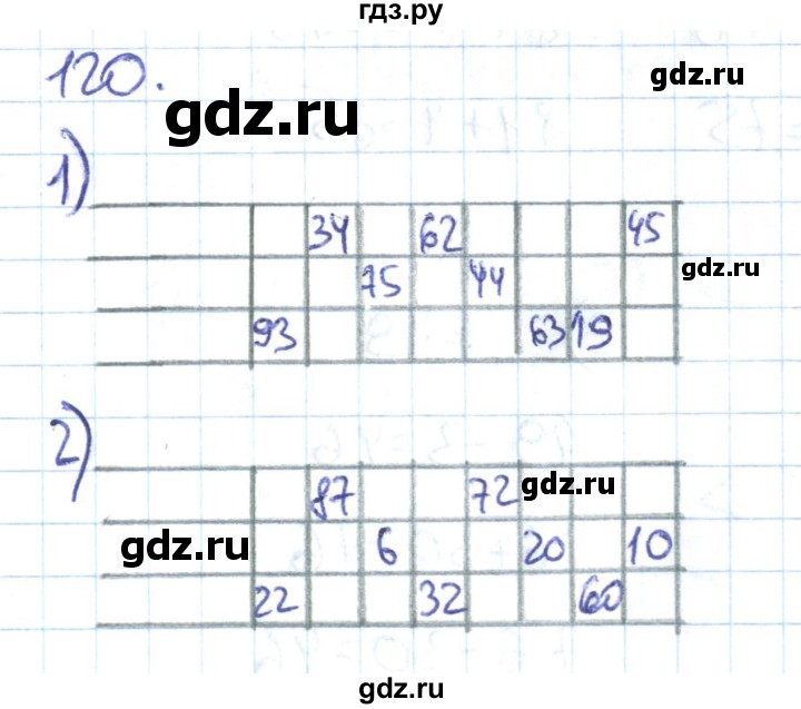 ГДЗ по математике 1 класс Истомина рабочая тетрадь  часть 2. упражнение - 120, Решебник №1 к тетради 2022