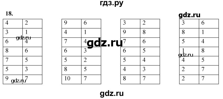 ГДЗ по математике 1 класс Истомина рабочая тетрадь  часть 2. упражнение - 18, Решебник 2023