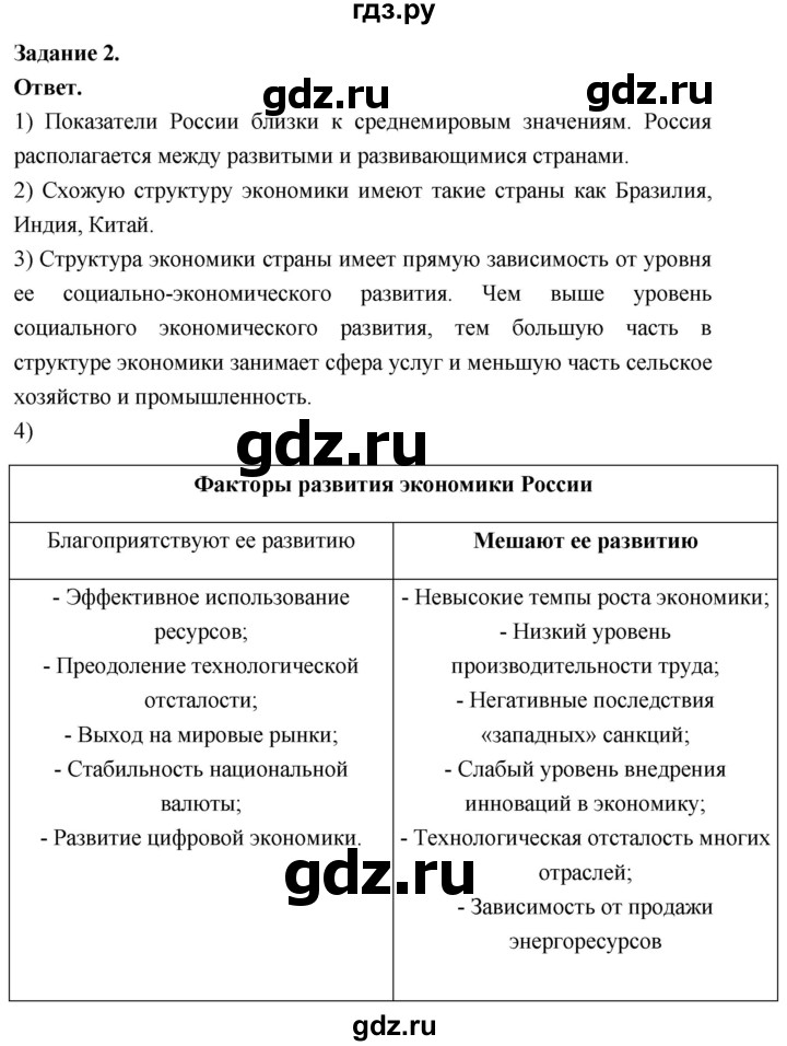 ГДЗ по географии 9 класс  Николина Мой тренажер  хозяйство России (регионы России) - 2, Решебник 2024