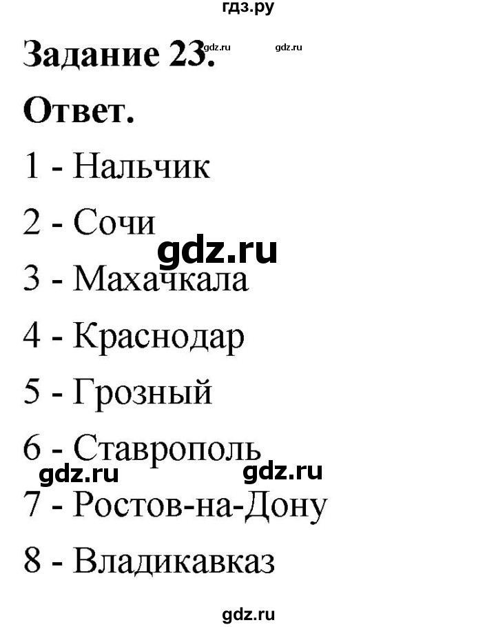 ГДЗ по географии 9 класс  Николина Мой тренажер  Европейский Юг - 23, Решебник 2024