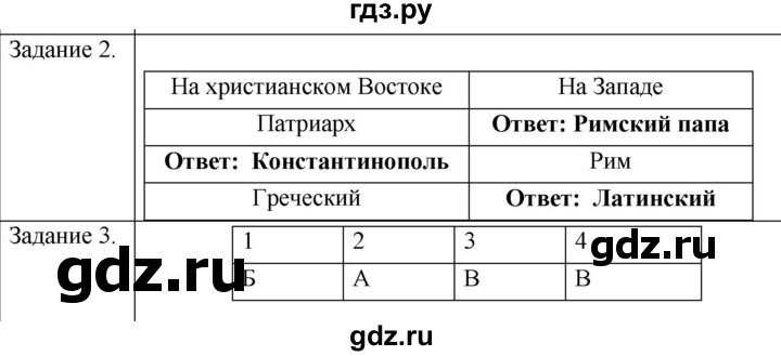 ГДЗ по истории 6 класс  Крючкова рабочая тетрадь Средние века (Агибалов)  страница - 51, Решебник 2018