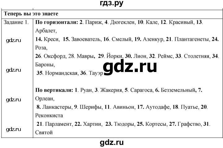 ГДЗ по истории 6 класс  Крючкова рабочая тетрадь Средние века (Агибалов)  страница - 77, Решебник 2018