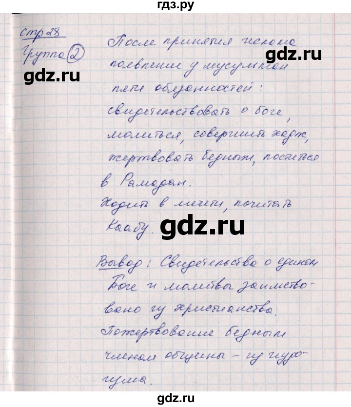 ГДЗ по истории 6 класс Данилов рабочая тетрадь (Средних веков)  страница - 28, Решебник