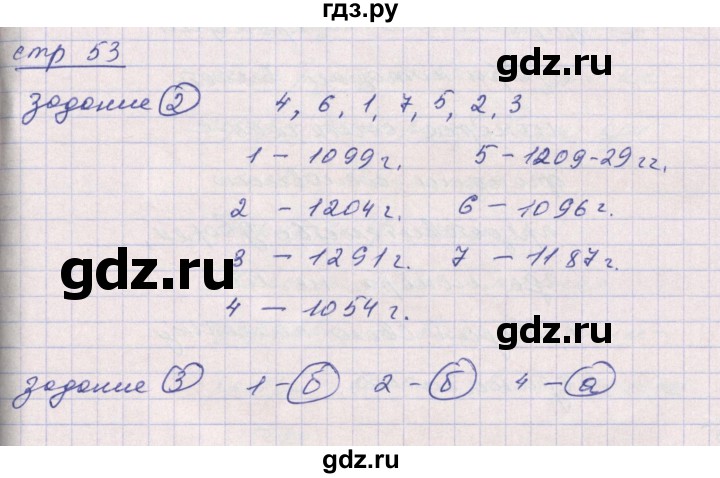 ГДЗ по истории 6 класс Ведюшкин рабочая тетрадь (Средние века)  страница - 53, Решебник