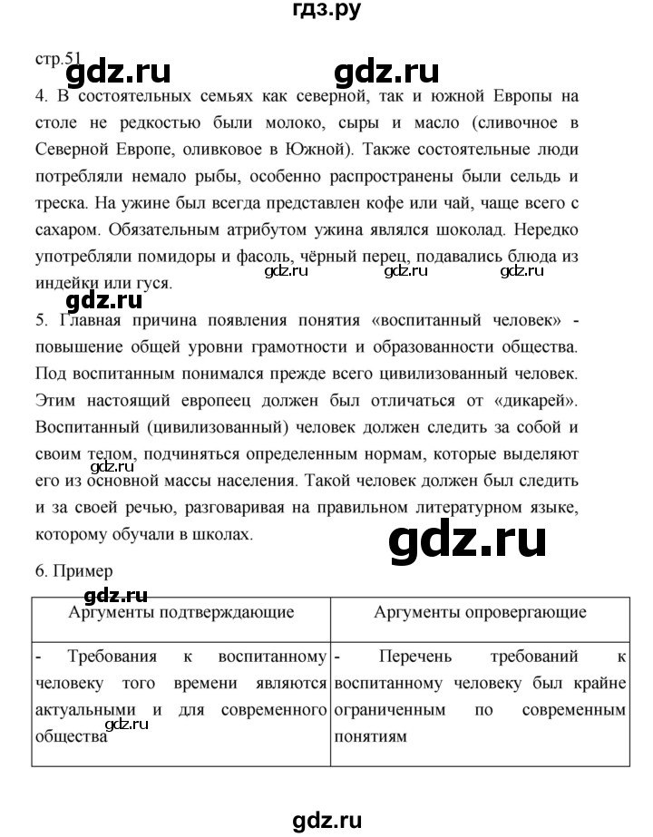 ГДЗ по истории 8 класс  Юдовская История нового времени  страница - 51, Решебник к учебнику 2023