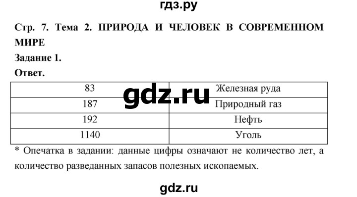 ГДЗ по географии 10‐11 класс Максаковский рабочая тетрадь Базовый уровень тема 2 - 1, Решебник 2024