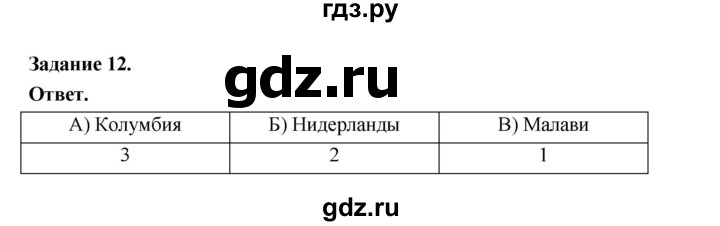 ГДЗ по географии 10‐11 класс Максаковский рабочая тетрадь Базовый уровень тема 4 - 12, Решебник 2024