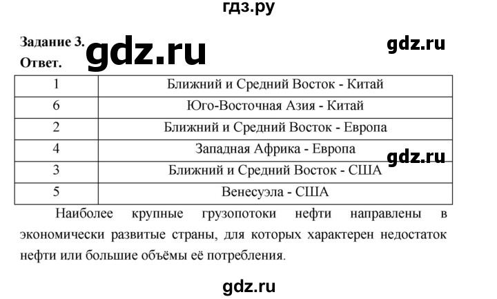 ГДЗ по географии 10‐11 класс Максаковский рабочая тетрадь Базовый уровень тема 5 - 3, Решебник 2024