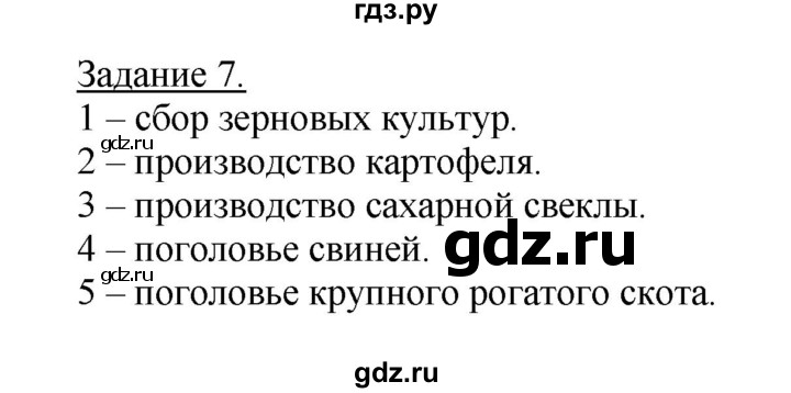 ГДЗ по географии 10‐11 класс Максаковский рабочая тетрадь Базовый уровень тема 11 - 7, Решебник 2017