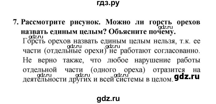 ГДЗ по биологии 6 класс  Сонин   §20.Организм как единое целое - 7, решебник