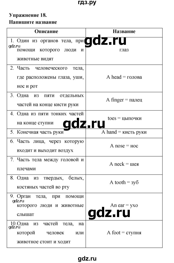 ГДЗ по английскому языку 6 класс Афанасьева   module 6 - 18, Решебник №1 к тетради 2016