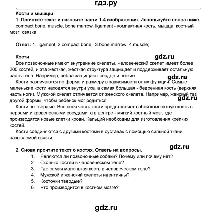 ГДЗ по английскому языку 8 класс Комарова   страница - 136, Решебник