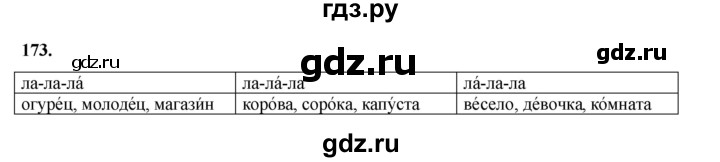 ГДЗ по русскому языку 2 класс Климанова   часть 1 / упражнение - 173, Решебник 2023