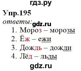 ГДЗ по русскому языку 2 класс Климанова   часть 1 / упражнение - 195, Решебник №1 2020