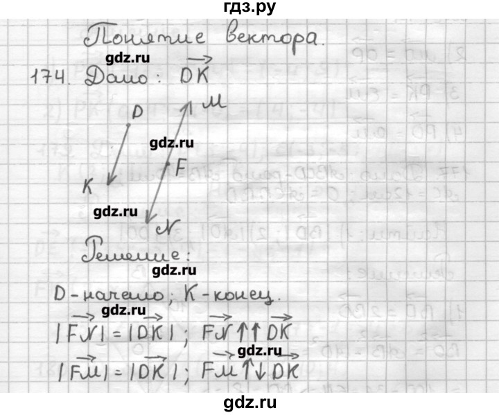 ГДЗ по геометрии 9 класс Мерзляк дидактические материалы  вариант 2 - 174, Решебник