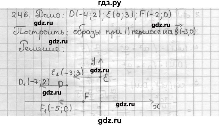ГДЗ по геометрии 9 класс Мерзляк дидактические материалы  вариант 2 - 246, Решебник