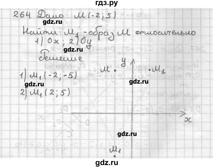 ГДЗ по геометрии 9 класс Мерзляк дидактические материалы  вариант 2 - 264, Решебник