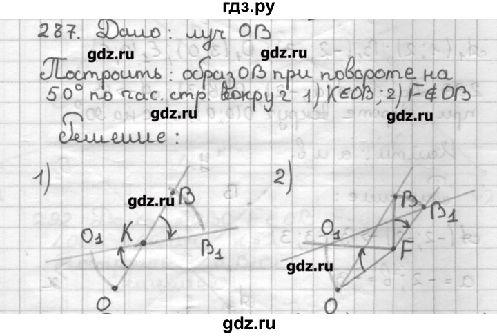 ГДЗ по геометрии 9 класс Мерзляк дидактические материалы  вариант 2 - 287, Решебник